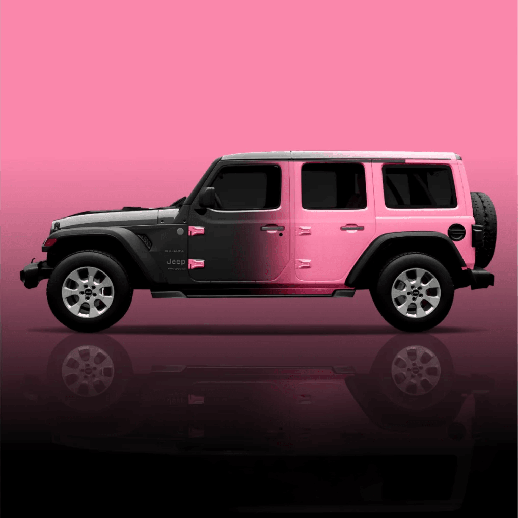 Black Pink Gradient material sample