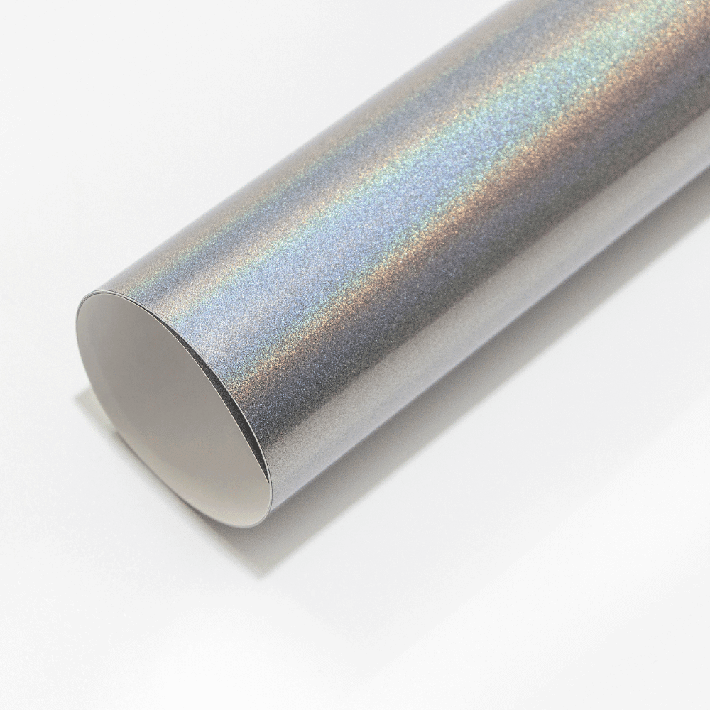 Chameleon Metallic Silver material sample