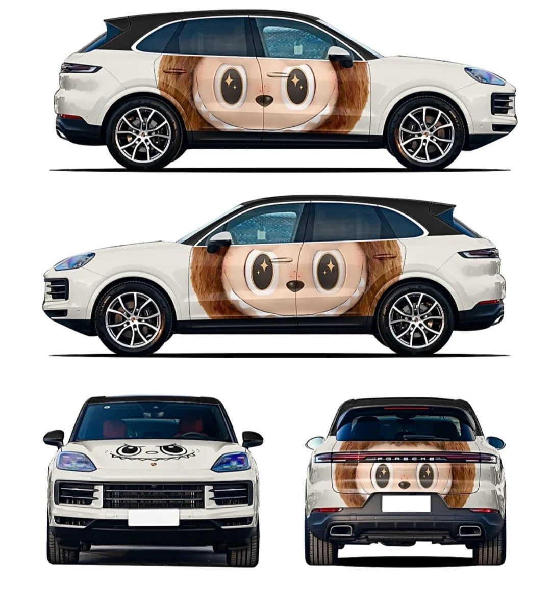 Custom Labubu Vehicle Wrap material sample
