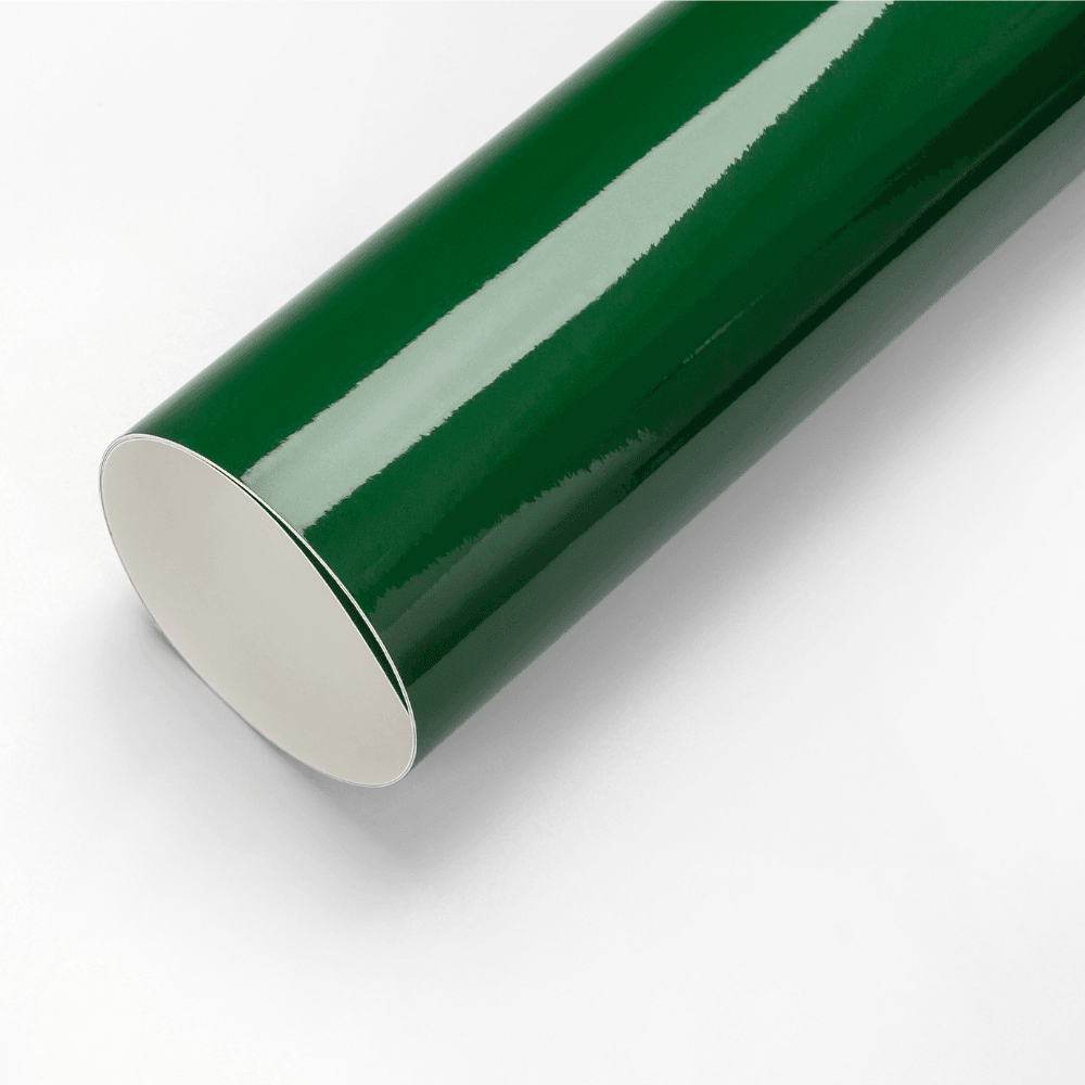 Gloss Crystal Olive Green material sample