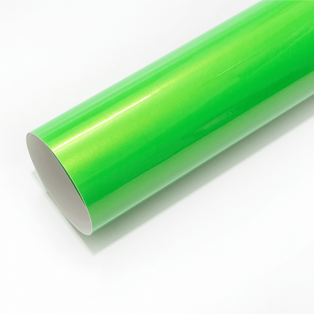 Green Pearlescent material sample