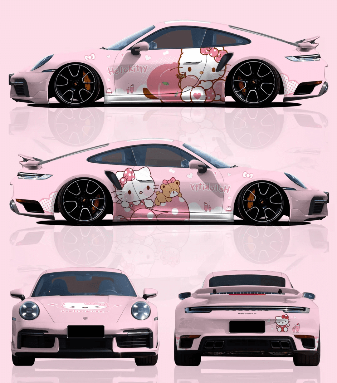 Hello Kittypink material sample