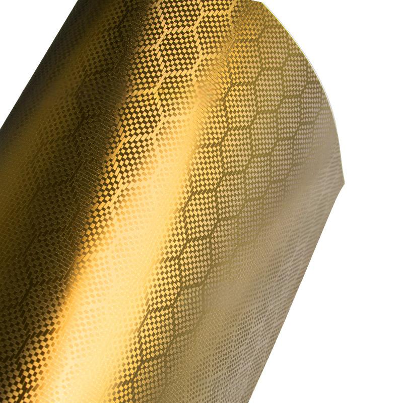 Honeycomb Carbon Fiber Matte Gold material sample