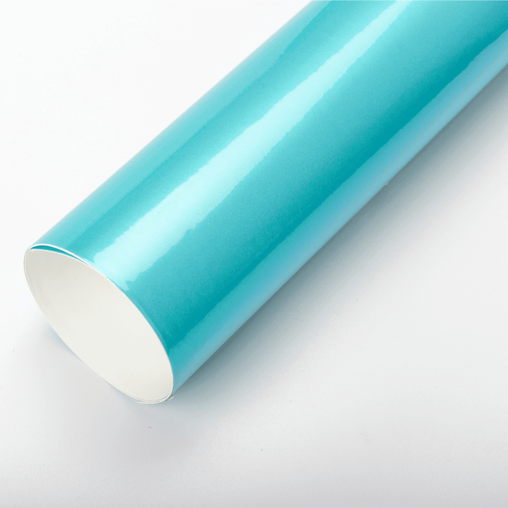 Light Blue Gloss Metallic material sample