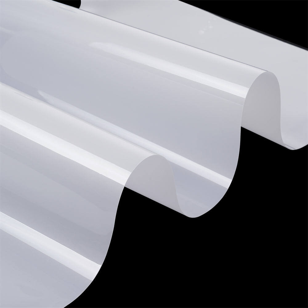 Clear paint protection film material sample
