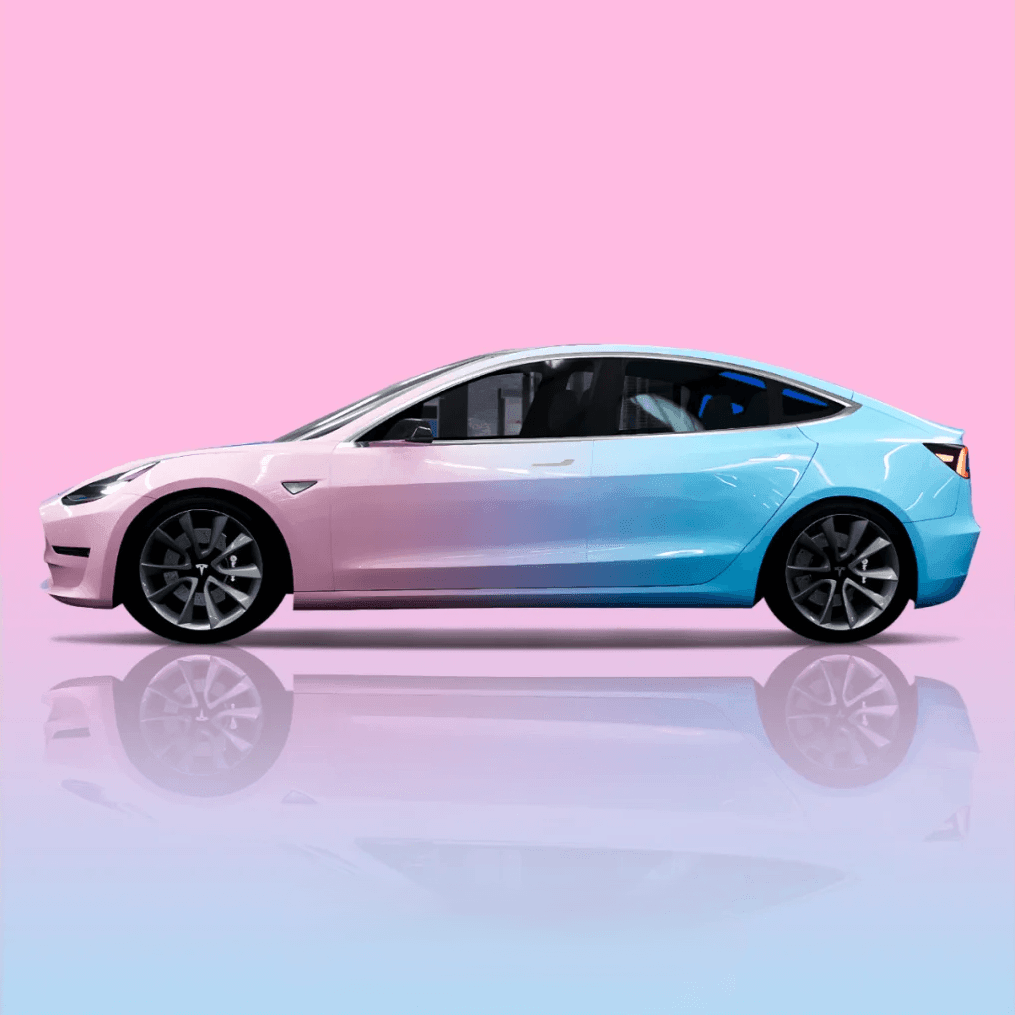 Pink Blue Gradient material sample