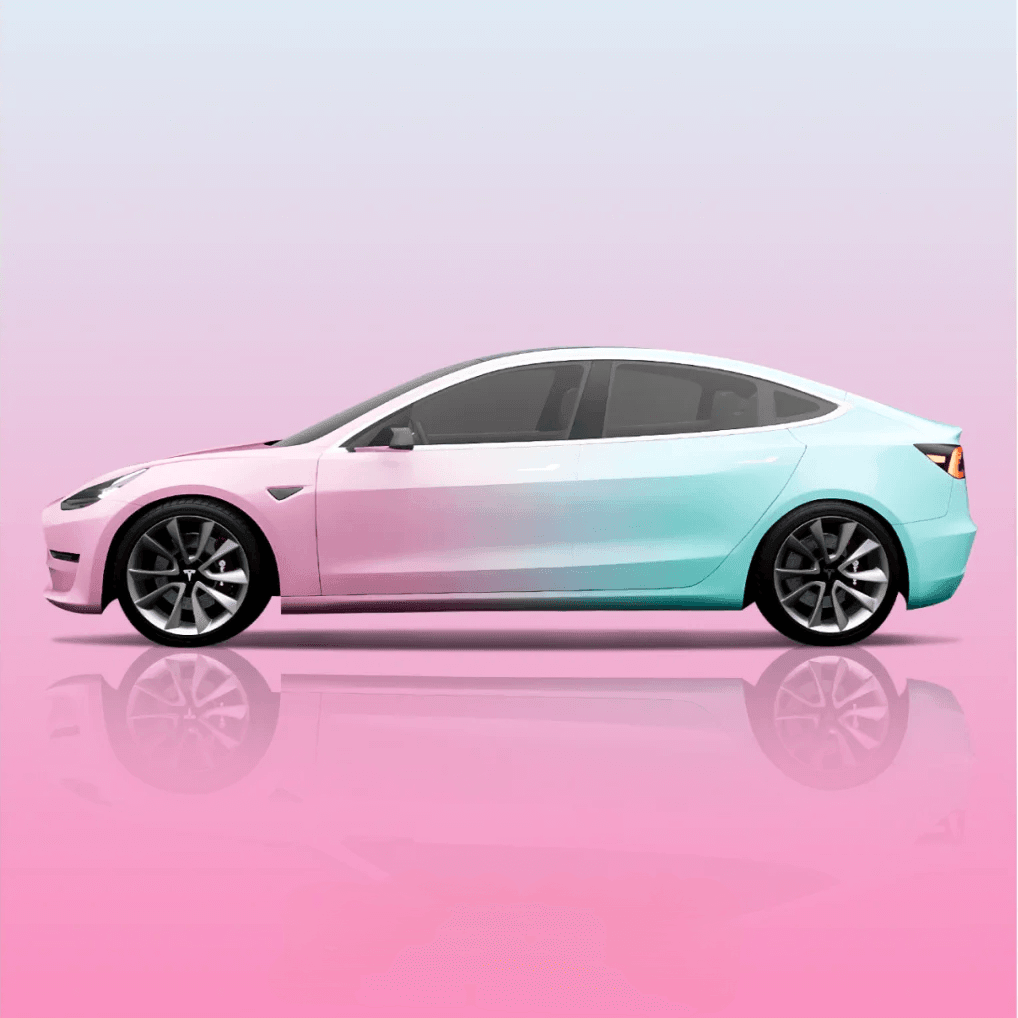 Pink Green Gradient material sample