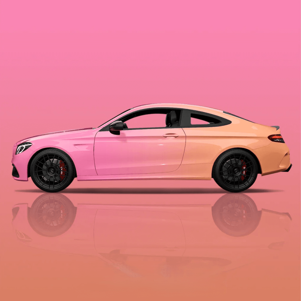 Pink Yellow Gradient material sample
